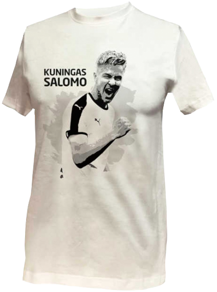 Kuningas Salomo t-paita. Väri: valkoinen.